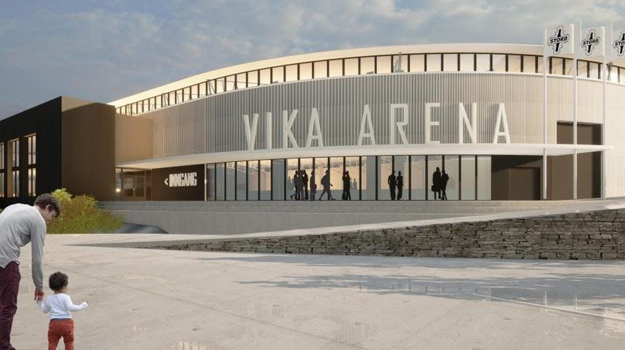 Den planlagte ishallen Vika Arena på Stord