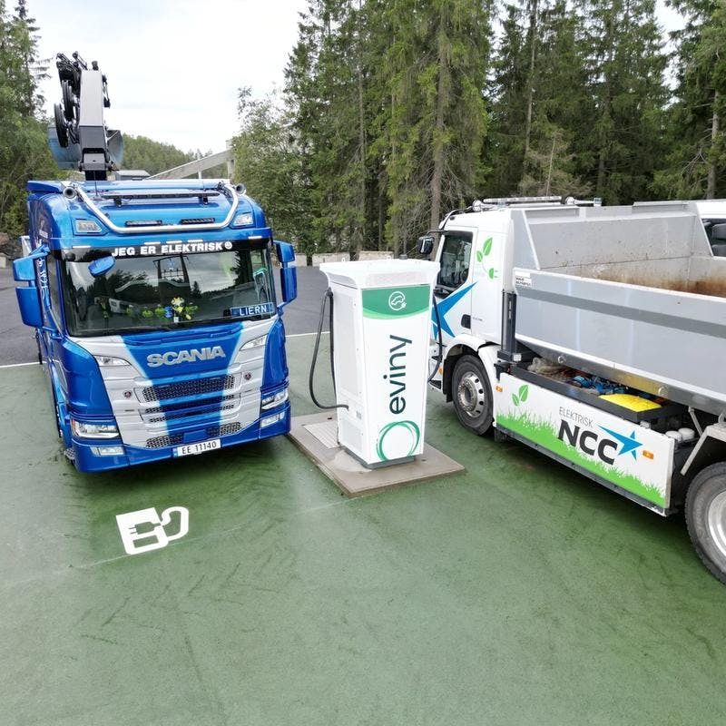 Lynladere for tungtransport ved Feiring Bruk i Lørenskog